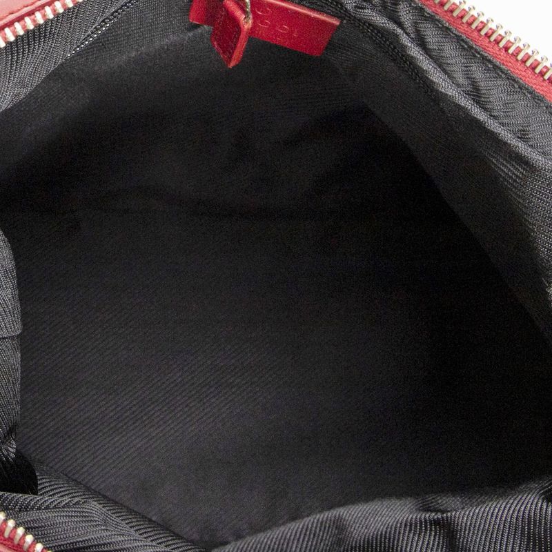 Gucci Zip Hobo Beige Red Black GG Canvas A