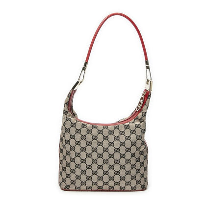 Gucci Zip Hobo Beige Red Black GG Canvas A