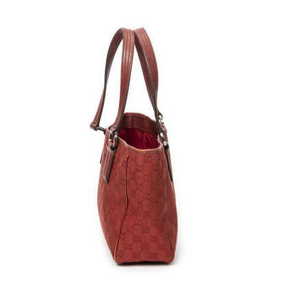 Gucci Shoulder Tote Red GG Canvas AB