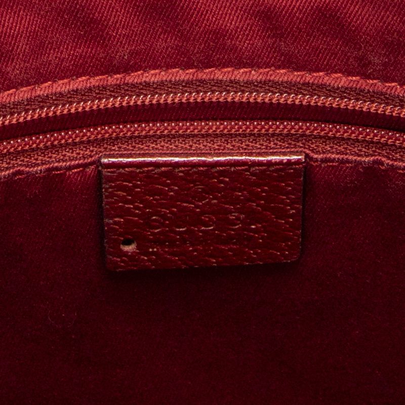 Gucci Shoulder Tote Red GG Canvas AB