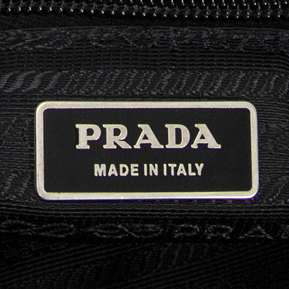 Prada Zip Messenger Crossbody Black Nylon Canvas A