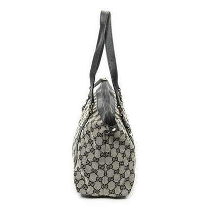 Gucci Abbey Tote Dark Brown Black Beige GG Canvas A