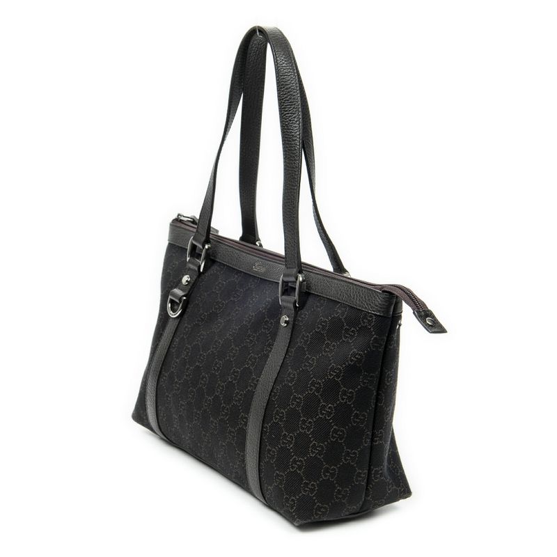 Gucci Abby Tote Brown GG Denim Canvas A