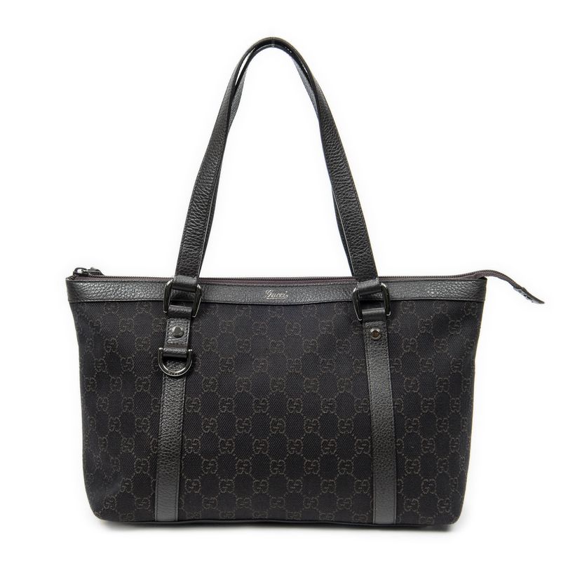 Gucci Abby Tote Brown GG Denim Canvas A