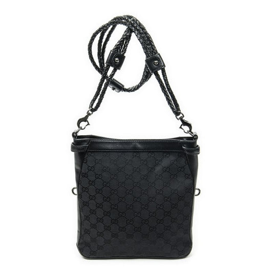 Gucci Bree Crossbody Bag Black GG Canvas A