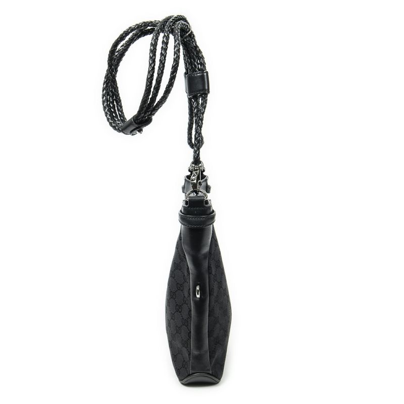 Gucci Bree Crossbody Bag Black GG Canvas A