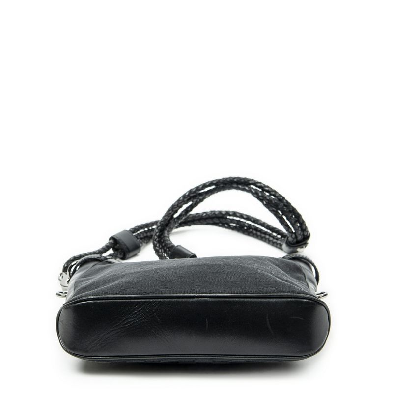 Gucci Bree Crossbody Bag Black GG Canvas A
