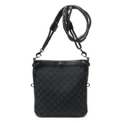 Gucci Bree Crossbody Bag Black GG Canvas A