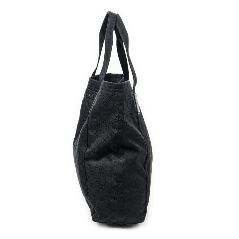 Gucci Web Open Shopper Black GG Canvas A