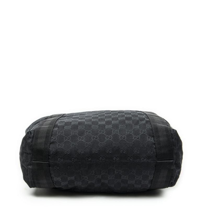 Gucci Web Open Shopper Black GG Canvas A