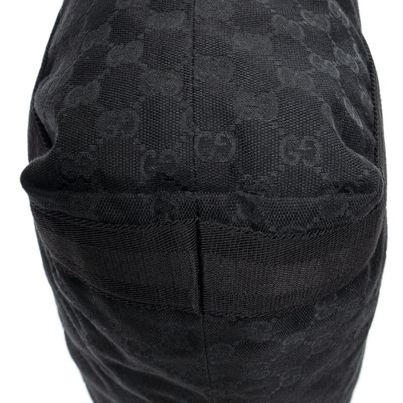 Gucci Web Open Shopper Black GG Canvas A