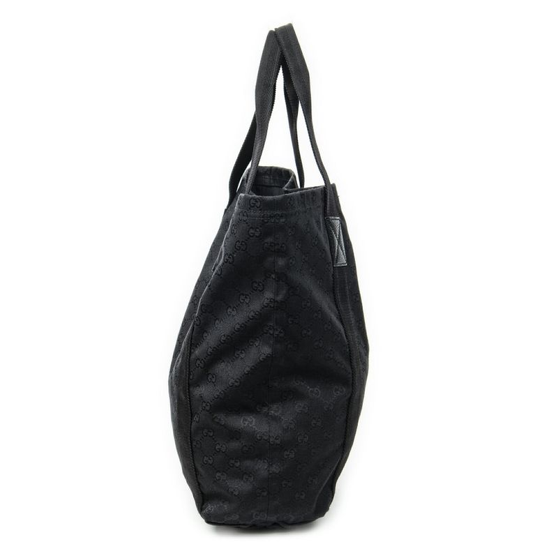 Gucci Web Open Shopper Black GG Canvas A