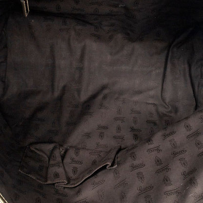 Gucci Large Web Oriental Tote Bag Gold Metallic GG Canvas A