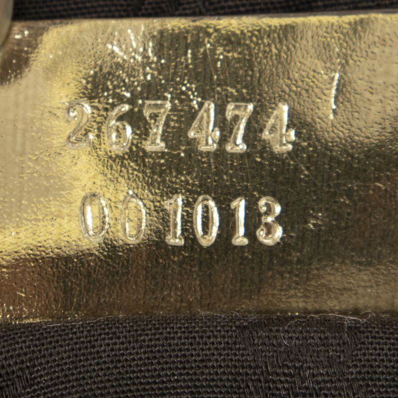 Gucci Large Web Oriental Tote Bag Gold Metallic GG Canvas A