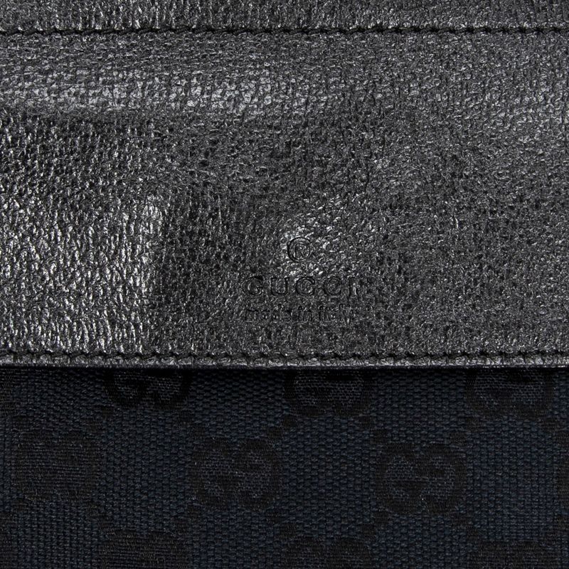 Gucci Waist Pouch Black GG Canvas A