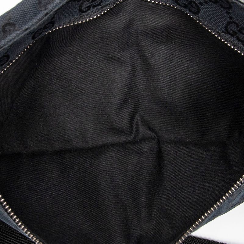 Gucci Waist Pouch Black GG Canvas A