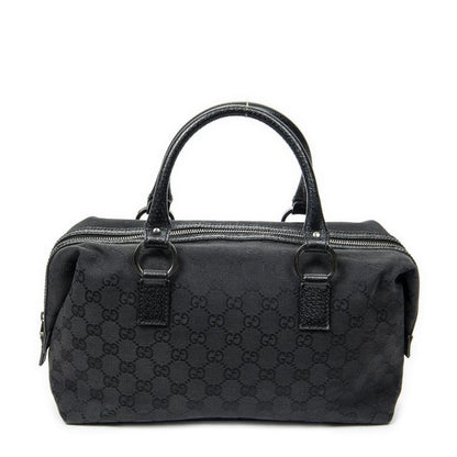 Gucci Small Boston Black GG Canvas A