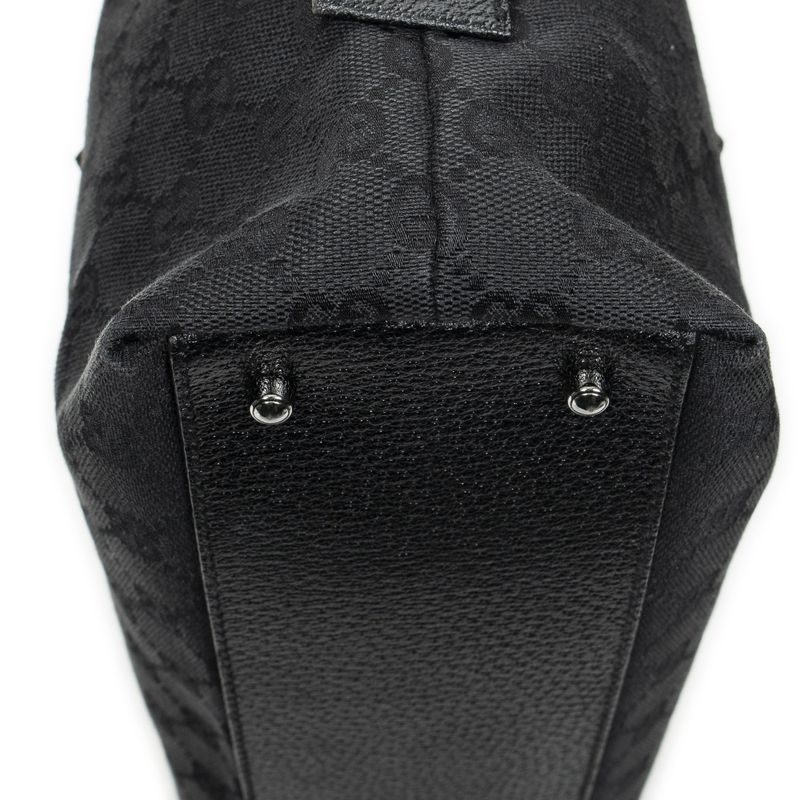 Gucci Small Boston Black GG Canvas A