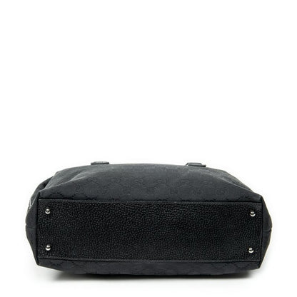 Gucci Small Boston Black GG Canvas A