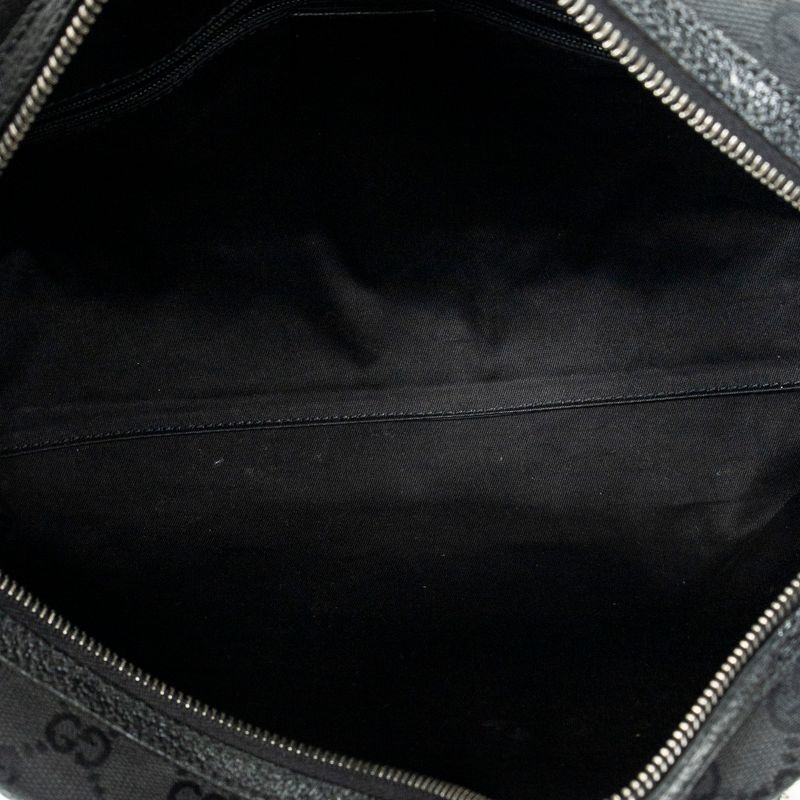 Gucci Small Boston Black GG Canvas A