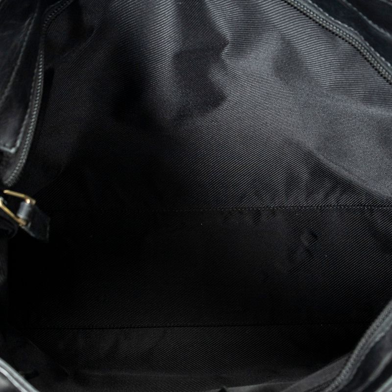 Gucci Zip Shopping Tote Black GG Canvas A