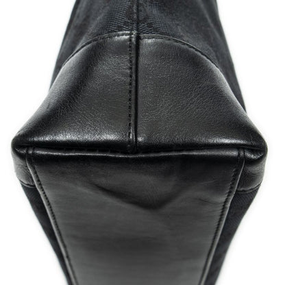 Gucci Zip Shopping Tote Black GG Canvas A