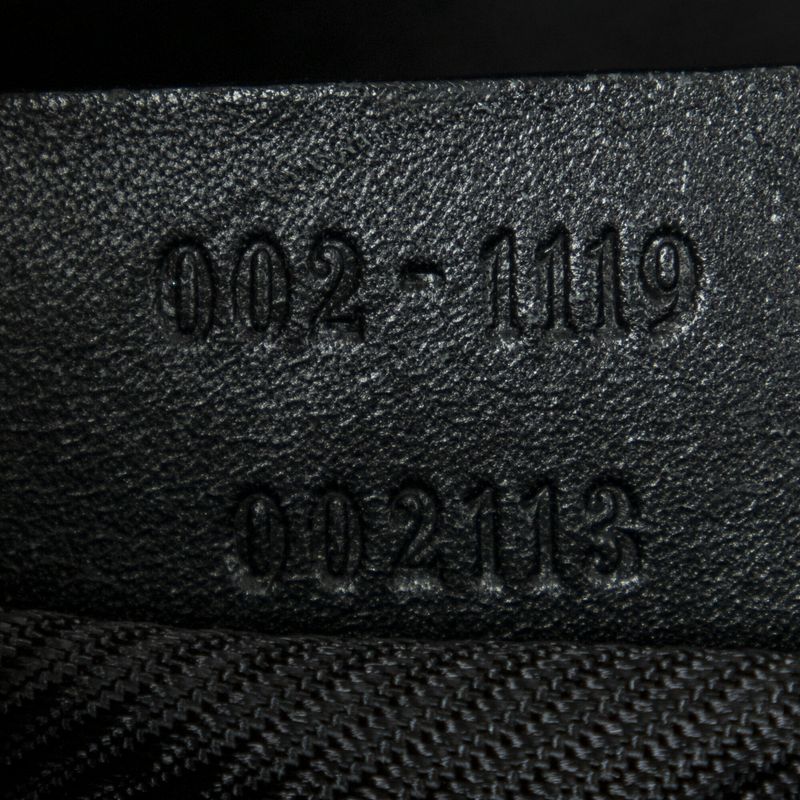 Gucci Zip Shopping Tote Black GG Canvas A