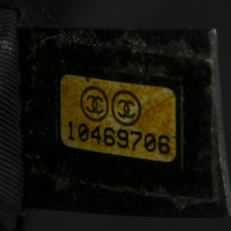 Chanel Bicolor New Travel Line Tote Beige/black Travel Line Nylon Canvas A