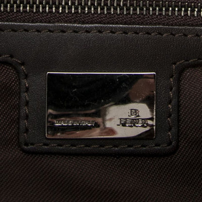 Fendi Baguette Beige/dark Brown Zucchino Canvas A