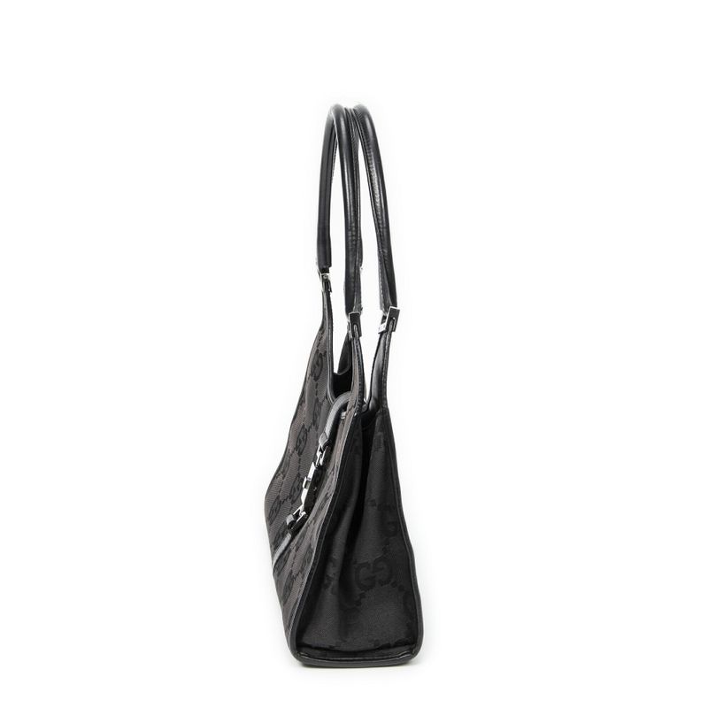 Gucci Jackie Hobo Black Jumbo GG Canvas A