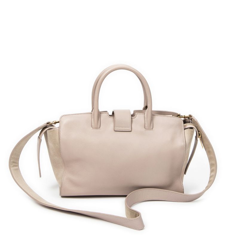 YVES Saint Laurent Yves Saint Laurent Baby Downtown Cabas Spunk Beige Calfskin