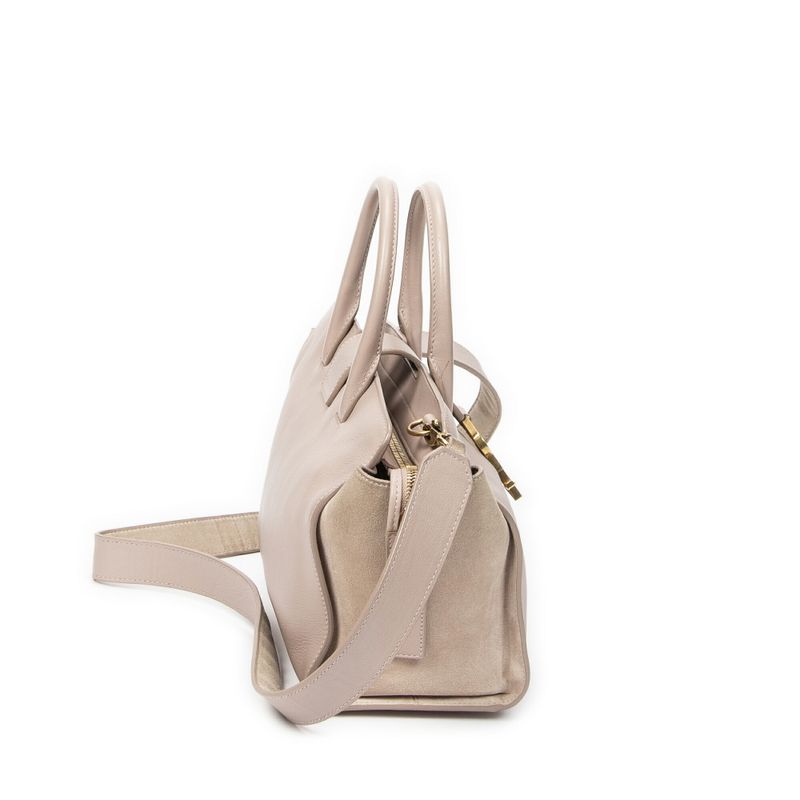 YVES Saint Laurent Yves Saint Laurent Baby Downtown Cabas Spunk Beige Calfskin