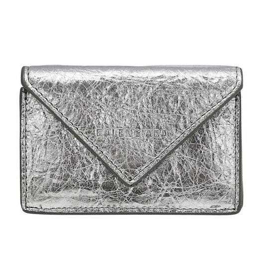 Balenciaga Wallet Ladies Branded Trifold Wallet Leather Paper Mini Wallet