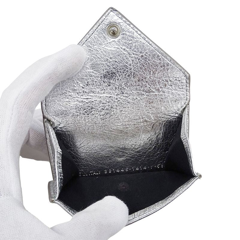 Balenciaga Wallet Ladies Branded Trifold Wallet Leather Paper Mini Wallet