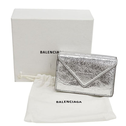 Balenciaga Wallet Ladies Branded Trifold Wallet Leather Paper Mini Wallet