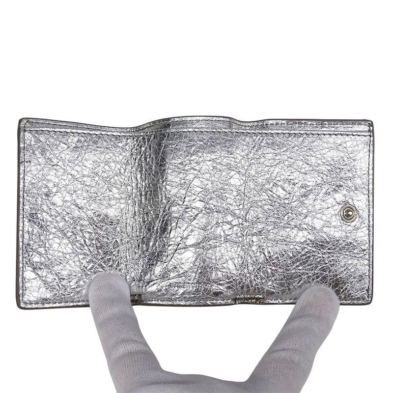 Balenciaga Wallet Ladies Branded Trifold Wallet Leather Paper Mini Wallet