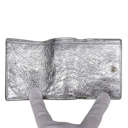 Balenciaga Wallet Ladies Branded Trifold Wallet Leather Paper Mini Wallet
