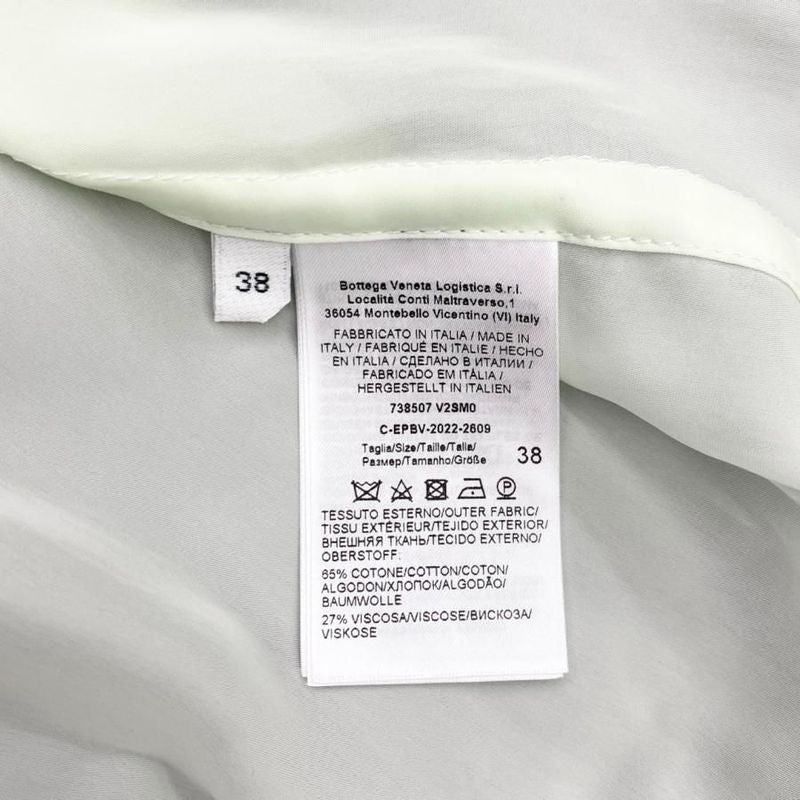 Bottega Veneta Long Sleeve Shirt Double Layered 738507 V2sm0 1225 38 Size Gray
