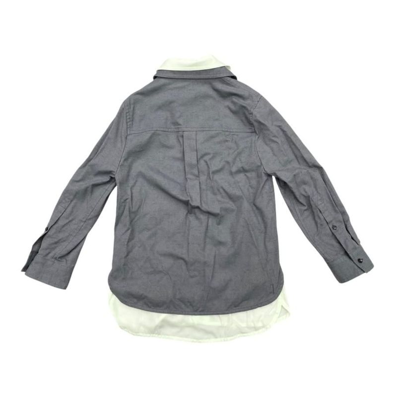 Bottega Veneta Long Sleeve Shirt Double Layered 738507 V2sm0 1225 38 Size Gray