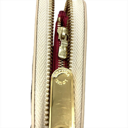 Louis Vuitton Studded Zippy Wallet Long Wallet Damier Azure N64615 White Gold