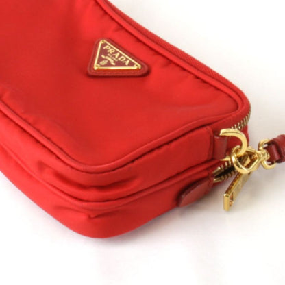 Prada Mini 1nf861 Shoulder Bag Nylon Red