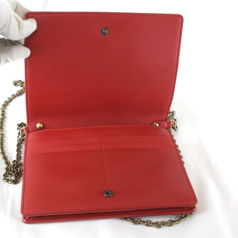 Bottega Veneta Intrecciato Chain Wallet 508752 Shoulder Bag Leather