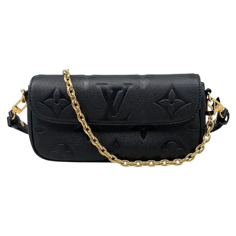 Louis Vuitton Shoulder Bag Wallet On Chain Ivy M82154 Monogram Empreinte Noir
