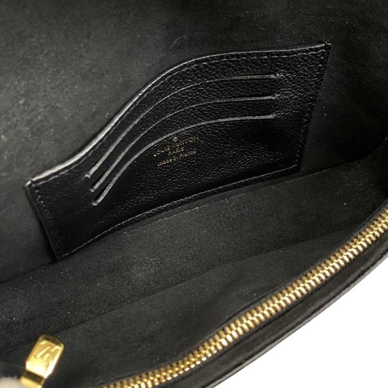 Louis Vuitton Shoulder Bag Wallet On Chain Ivy M82154 Monogram Empreinte Noir