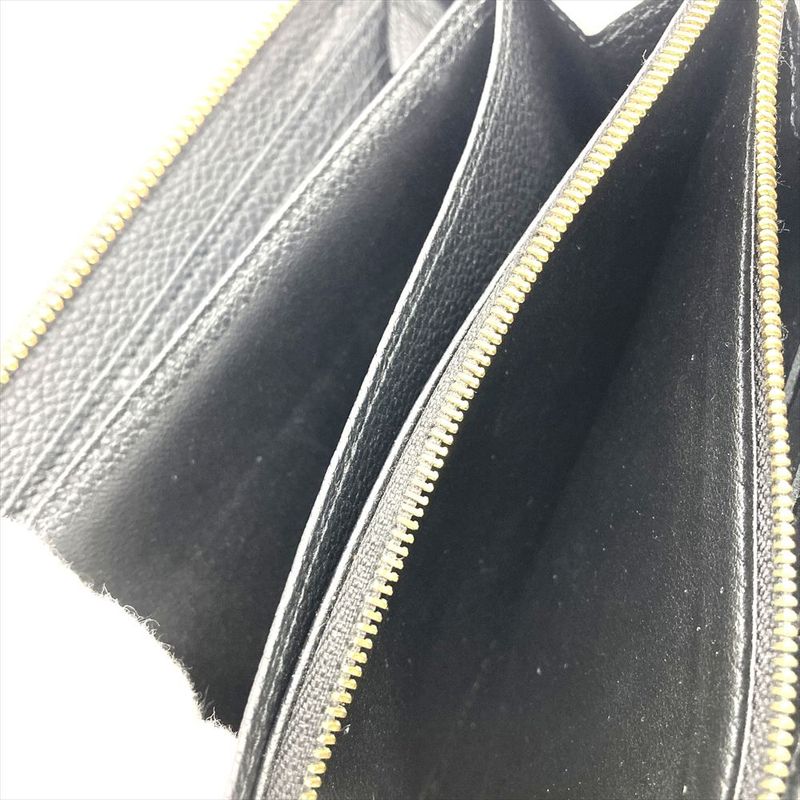 Louis Vuitton Zippy Wallet Long Wallet Monogram Empreinte M61864 Black Gold