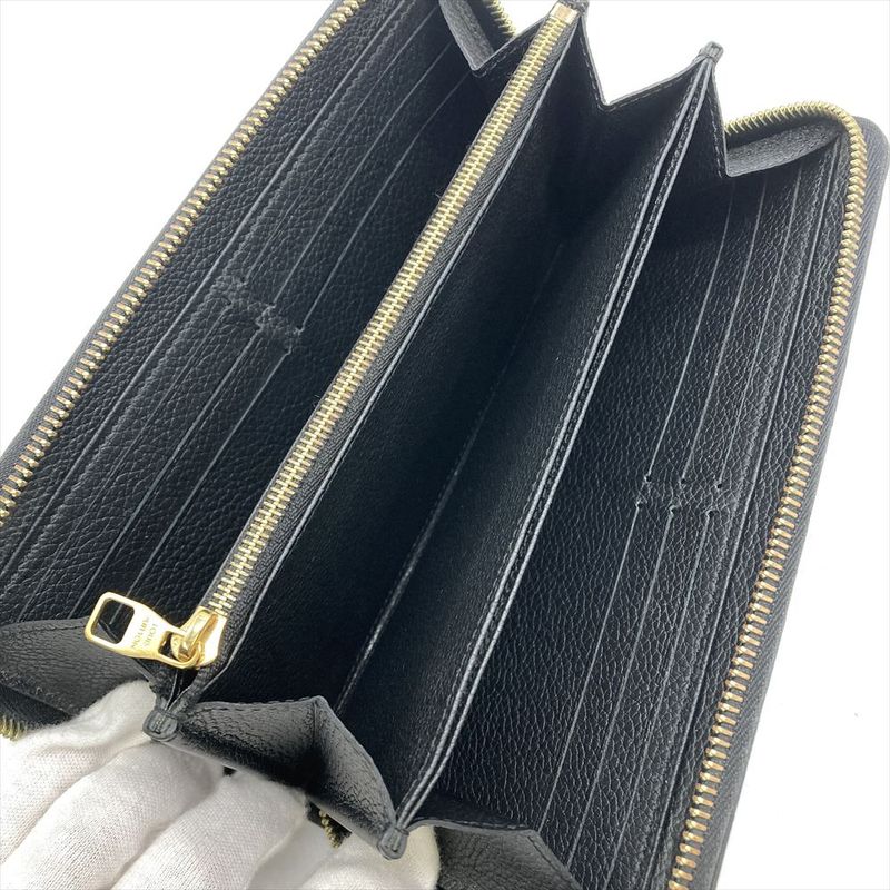 Louis Vuitton Zippy Wallet Long Wallet Monogram Empreinte M61864 Black Gold