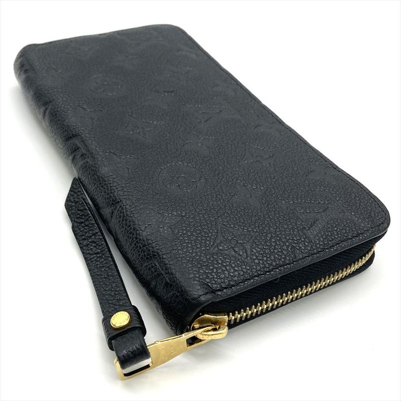 Louis Vuitton Zippy Wallet Long Wallet Monogram Empreinte M61864 Black Gold