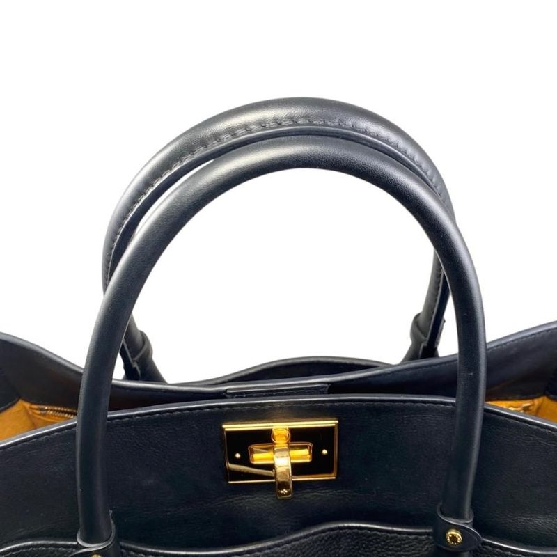 Louis Vuitton Handbag Shoulder Bag on My Side MM M53826 Grain Calf Leather