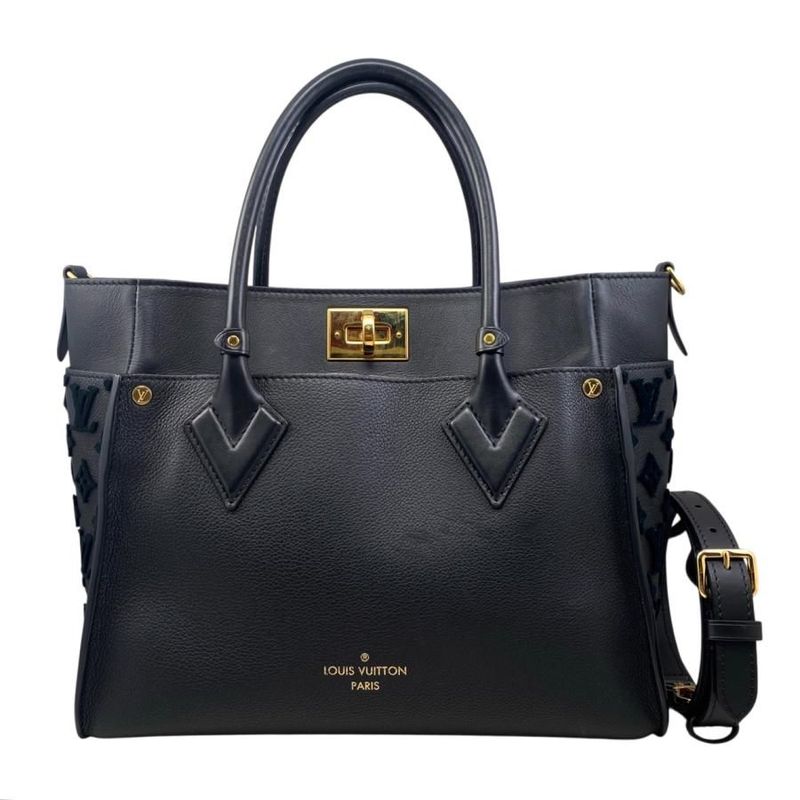 Louis Vuitton Handbag Shoulder Bag on My Side MM M53826 Grain Calf Leather