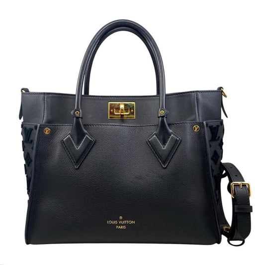 Louis Vuitton Handbag Shoulder Bag On My Side MM M53826 Grain Calf Leather